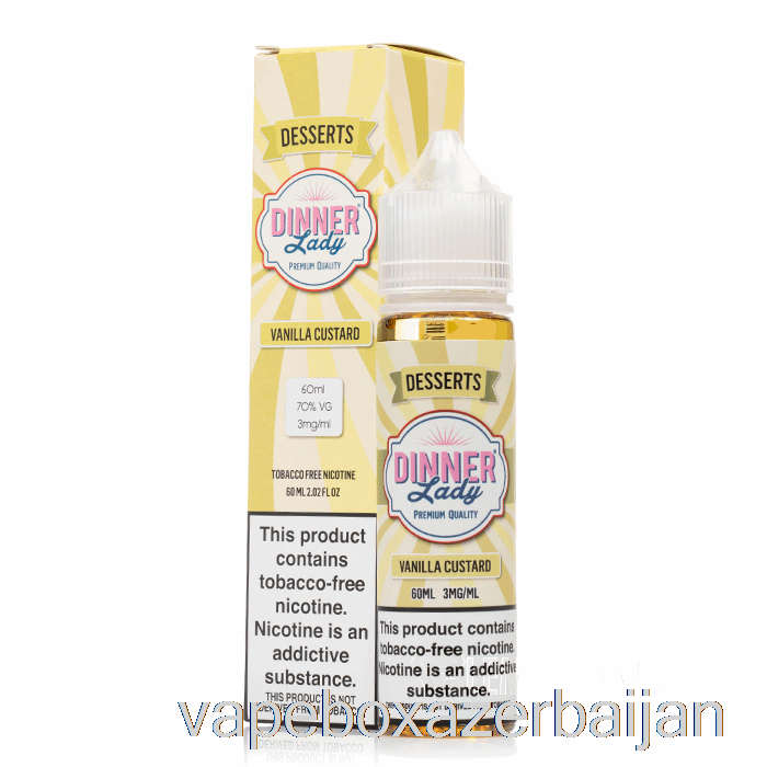 Vape Azerbaijan Vanilla Custard - Vape Dinner Lady - 60mL 6mg